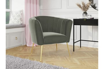 Rushmore Fåtölj Grey/Gold - Møbler - Stoler - Lenestoler