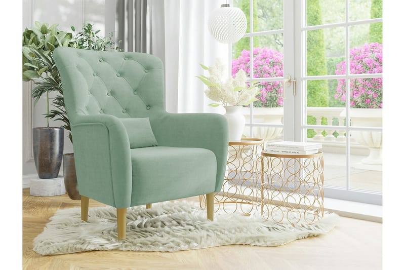 Rushmore Fåtölj Light green/Green/Mint - Møbler - Stoler - Lenestoler