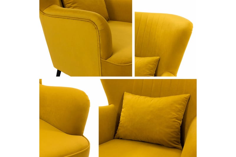 Rushmore Fåtölj Mustard yellow - Møbler - Stoler - Lenestoler