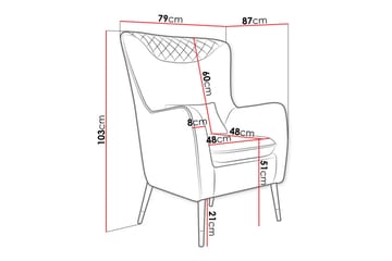 Rushmore Fåtölj Yellow-Green - Møbler - Stoler - Lenestoler