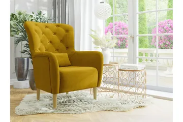 Rushmore Fåtölj Yellow-Green - Møbler - Stoler - Lenestoler