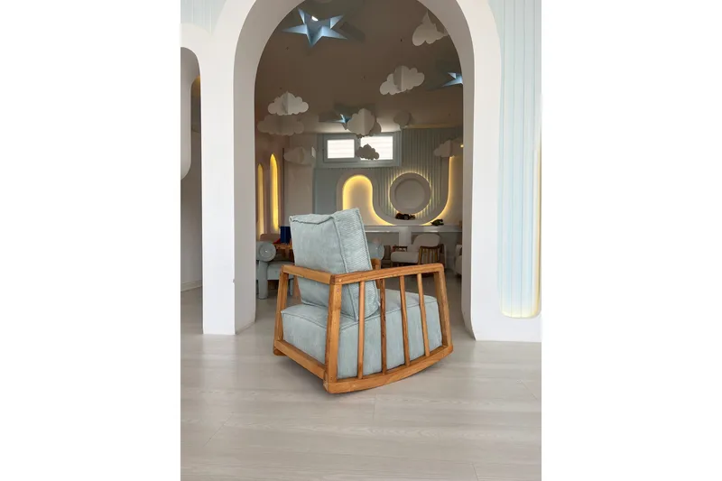 Sallanan Lenestol - Blå - Møbler - Barnemøbler - Barnestol - Gynestol barn