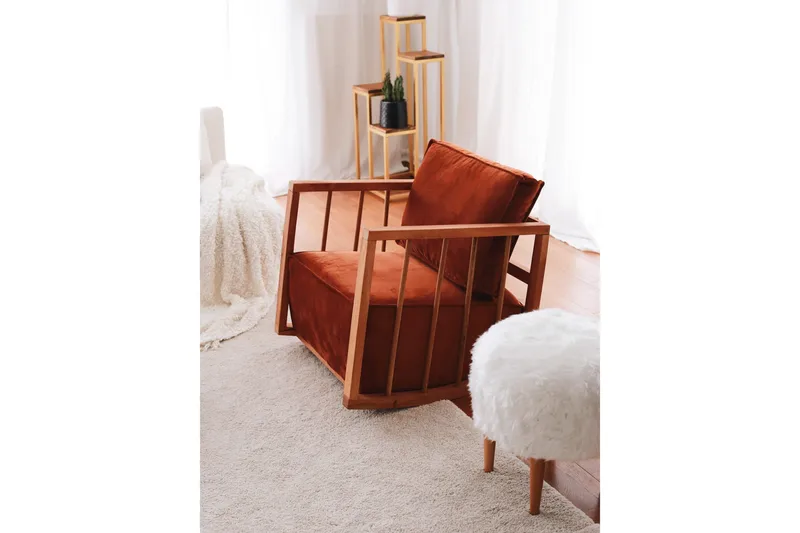 Sallanan Lenestol - Brun - Møbler - Barnemøbler - Barnestol - Gynestol barn