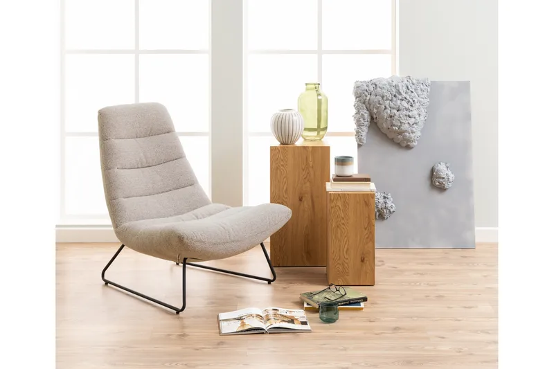 Sammo Loungestol - Beige - Møbler - Stoler - Lenestoler