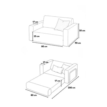 1-Seat Sofa-Bed Atelier Del Sofa - Møbler - Stoler - Lenestoler - Sengestol
