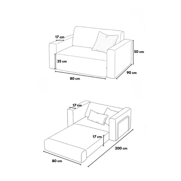 1-Seat Sofa-Bed Atelier Del Sofa - Møbler - Stoler - Lenestoler - Sengestol