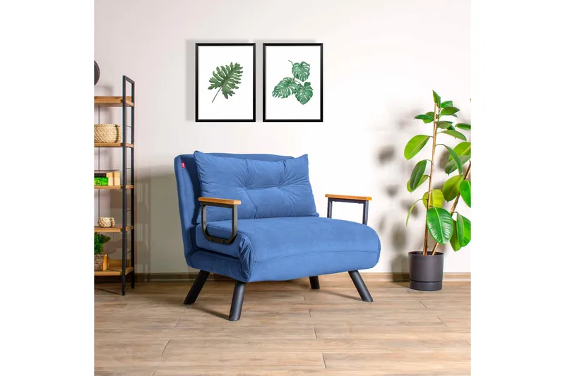 Alfredton Sovelenestol 175x60 cm, Blå