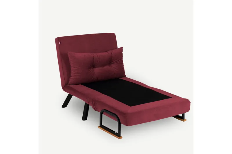 Alfredton Sovelenestol 175x60 cm - Rød - Møbler - Stoler - Lenestoler - Sengestol