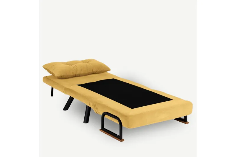 Alfredton Sovelenestol 175x60 cm - Sennepsgul - Møbler - Stoler - Lenestoler - Sengestol