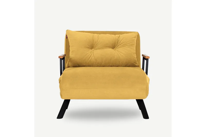 Alfredton Sovelenestol 175x60 cm - Sennepsgul - Møbler - Stoler - Lenestoler - Sengestol