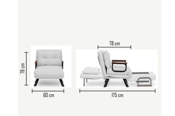 Alfredton Teddy Sovesofa - Cream - Møbler - Stoler - Lenestoler - Sengestol