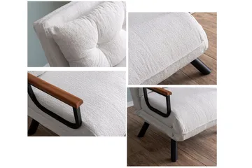 Alfredton Teddy Sovesofa - Cream - Møbler - Stoler - Lenestoler - Sengestol