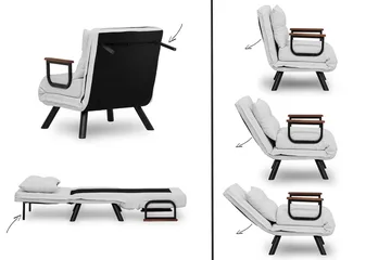 Alfredton Teddy Sovesofa - Cream - Møbler - Stoler - Lenestoler - Sengestol