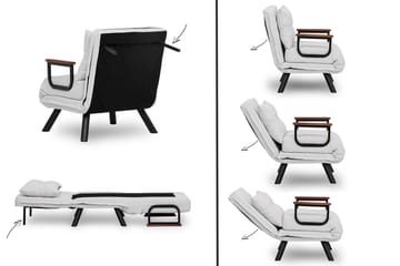 Alfredton Teddy Sovesofa - Cream - Møbler - Stoler - Lenestoler - Sengestol