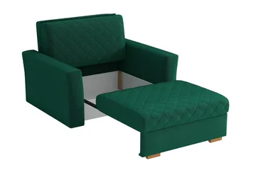 Bensbyn Sovelenestol Rutemønster - Fløyel/Svart - Møbler - Stoler - Lenestoler - Sengestol