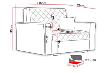 Bensbyn Sovelenestol Rutemønster - Fløyel/Svart - Møbler - Stoler - Lenestoler - Sengestol