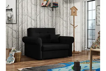 Bliaka Sovelenestol - Fløyel/Svart - Møbler - Stoler - Lenestoler - Sengestol