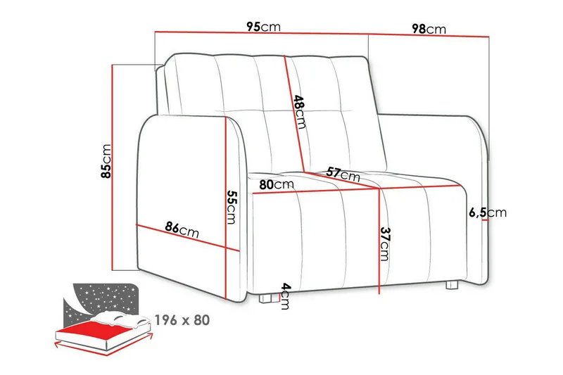 Denegal Bäddfåtölj Brown - Møbler - Stoler - Lenestoler - Sengestol