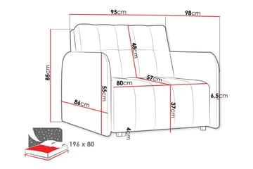 Denegal Bäddfåtölj Brown/Beige - Møbler - Stoler - Lenestoler - Sengestol