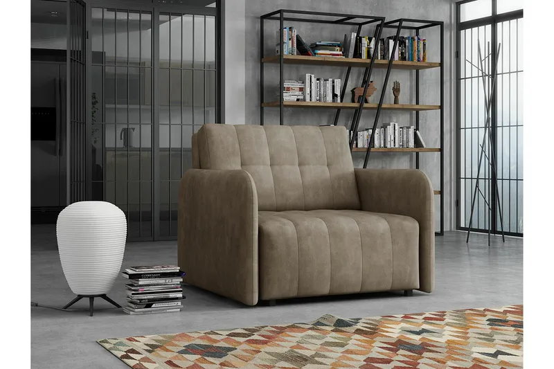 Denegal Bäddfåtölj Brown/Beige - Møbler - Stoler - Lenestoler - Sengestol