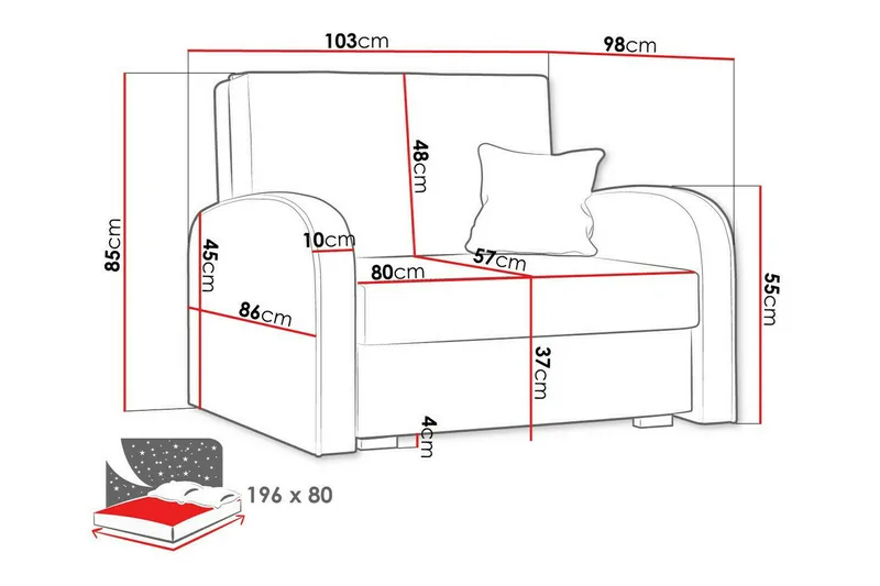 Denegal Bäddfåtölj Green - Møbler - Stoler - Lenestoler - Sengestol
