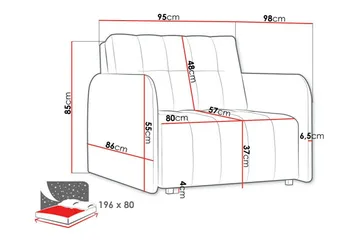 Denegal Bäddfåtölj Light grey/Dark grey - Møbler - Stoler - Lenestoler - Sengestol