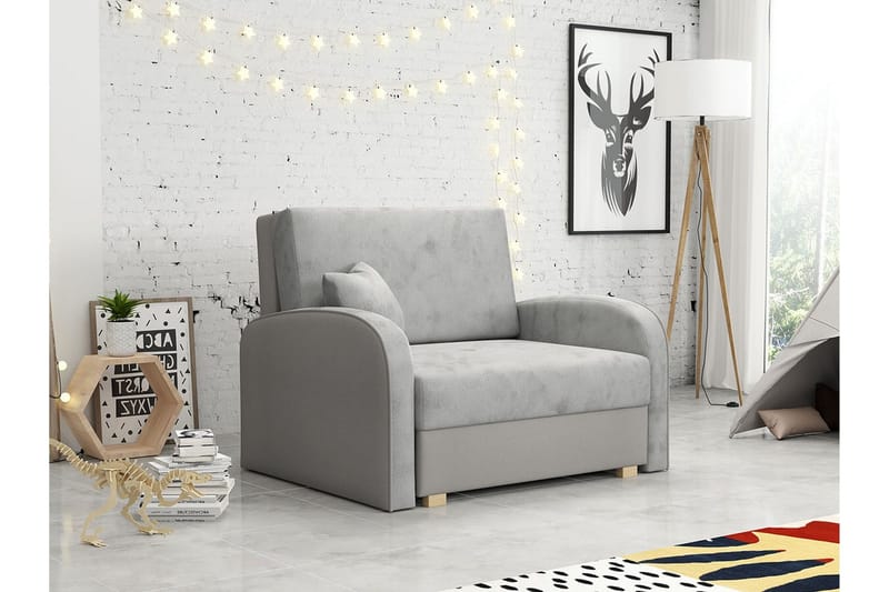 Denegal Bäddfåtölj Ljusgrå - Møbler - Stoler - Lenestoler - Sengestol