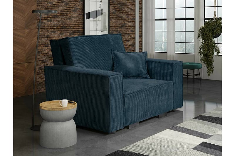 Denegal Bäddfåtölj NO_BRAND Dark blue - Møbler - Stoler - Lenestoler - Sengestol