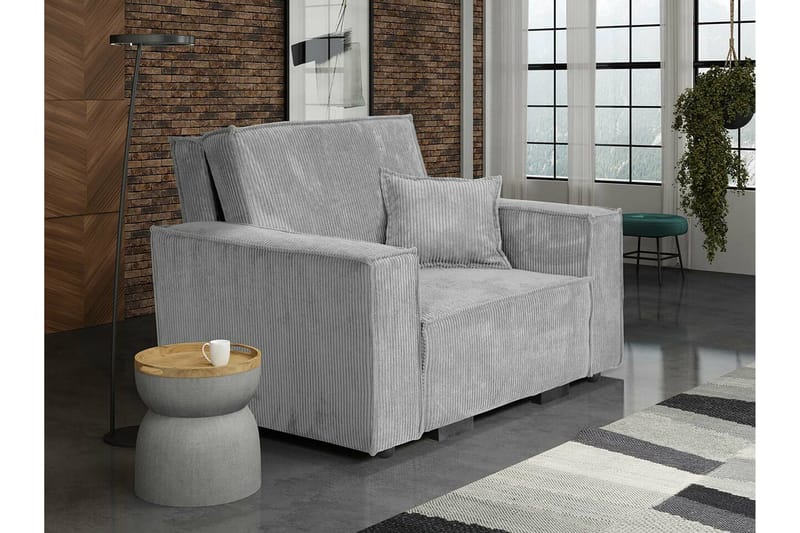 Denegal Bäddfåtölj NO_BRAND Light grey/Dark grey - Møbler - Stoler - Lenestoler - Sengestol