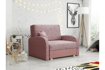 Denegal Bäddfåtölj NO_BRAND Light pink - Møbler - Stoler - Lenestoler - Sengestol