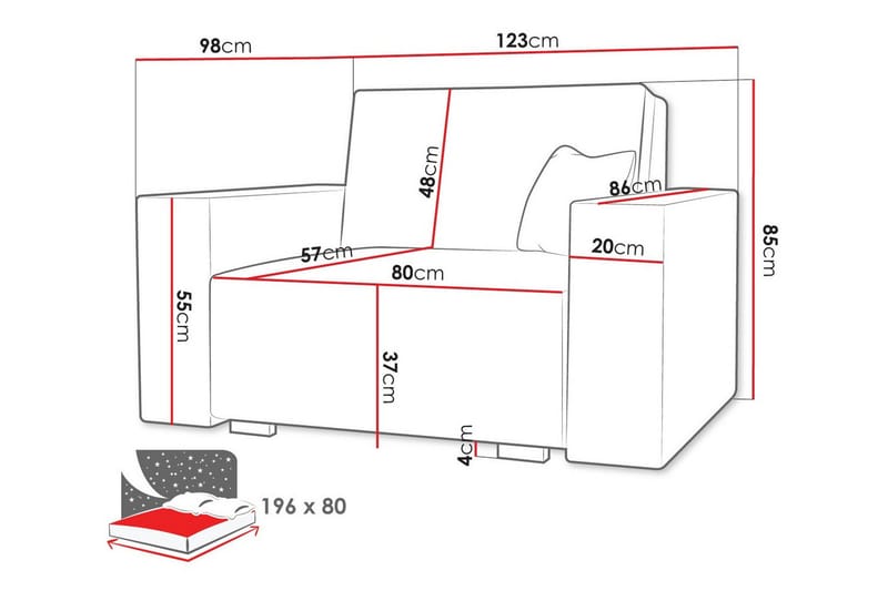 Denegal Sengestol - Møbler - Stoler - Lenestoler - Sengestol