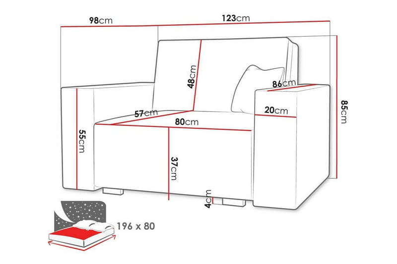 Denegal Sengestol - Møbler - Stoler - Lenestoler - Sengestol