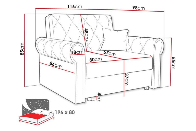 Denegal Sengestol - Møbler - Stoler - Lenestoler - Sengestol