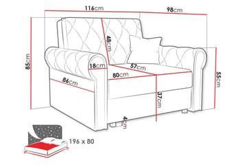 Denegal Sengestol - Møbler - Stoler - Lenestoler - Sengestol