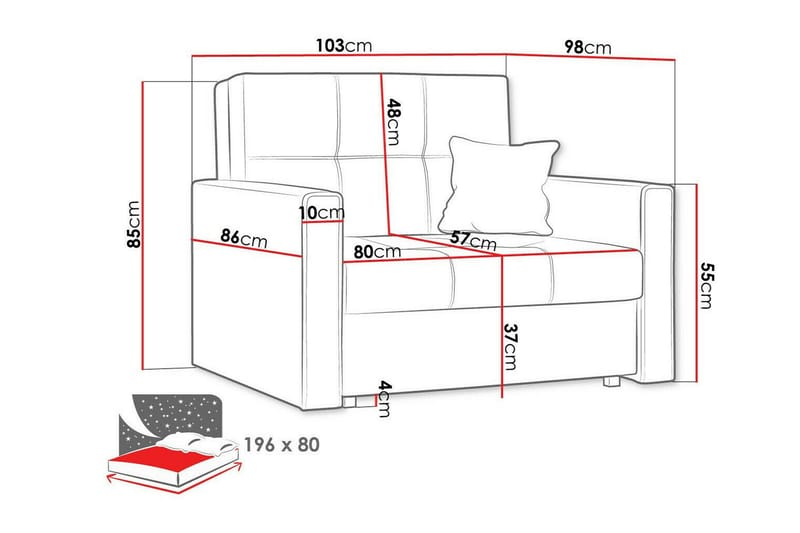 Denegal Sengestol - Møbler - Stoler - Lenestoler - Sengestol