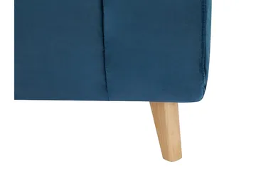 Douvrin Sovelenstol - Fløyel/Blå/Natur - Møbler - Stoler - Lenestoler - Sengestol