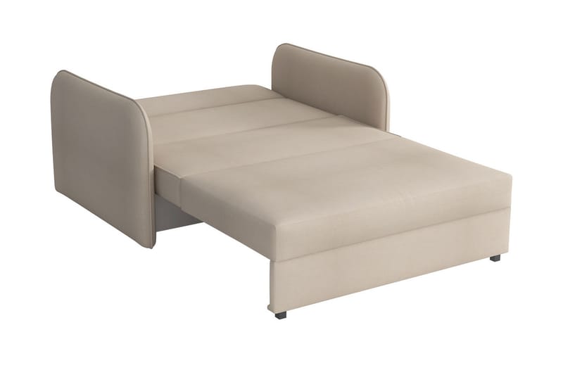 Sovesofa Viva - Beige - Fløyelslenestol - Sengestol