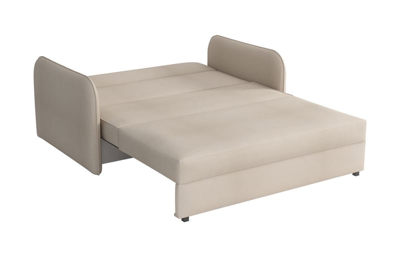 Sovesofa Viva - Beige - Fløyelslenestol - Sengestol