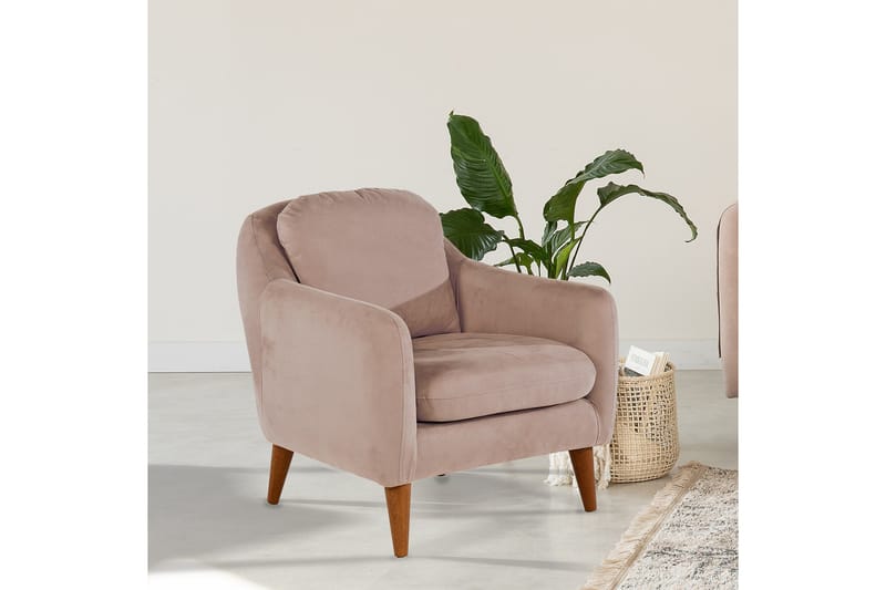 Sheku Lenestol med Armlene - Brun - Møbler - Stoler - Lenestoler