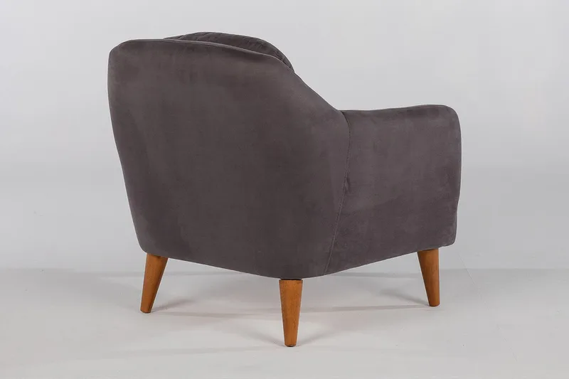 Sheku Lenestol med Armlene - Grå - Møbler - Stoler - Lenestoler