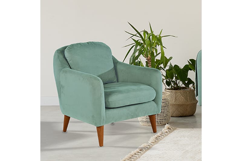 Sheku Lenestol med Armlene - Grønn - Møbler - Stoler - Lenestoler