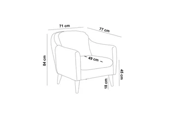 Sheku Lenestol med Armlene - Grønn - Møbler - Stoler - Lenestoler