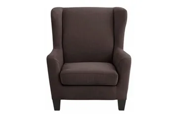 Silfa Lenestol Microfiber - Brun - Møbler - Stoler - Lenestoler - Ørelappstol
