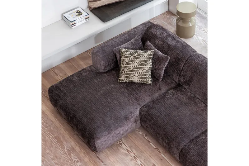 Sjeselong Cloud - Varm brun, Venstre - Møbler - Sofaer - Sofaer med sjeselong