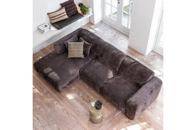 Sjeselong Cloud - Varm brun, Venstre - Møbler - Sofaer - Sofaer med sjeselong