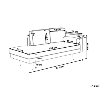 Sjeselong Miramas - Høyredreid - Møbler - Stoler - Lenestoler - Liggestol