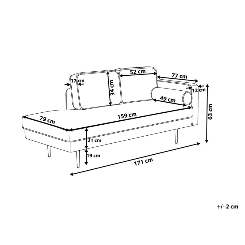 Sjeselong Miramas - Høyredreid - Møbler - Stoler - Lenestoler - Liggestol