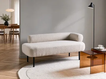 Sjeselong Mirmande høyrevendt - Off-White - Møbler - Sofaer - Fløyelssofaer