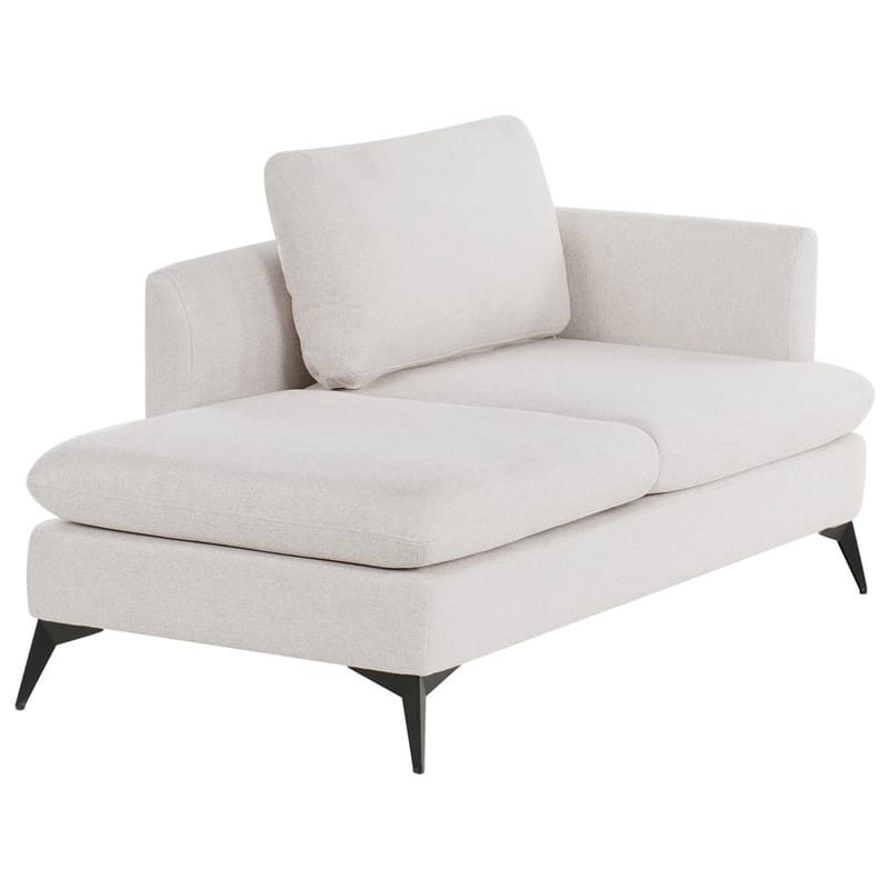 Sjeselong Sievoz - Lysebeige, svart/Høyrevendt - Møbler - Stoler - Lenestoler - Liggestol