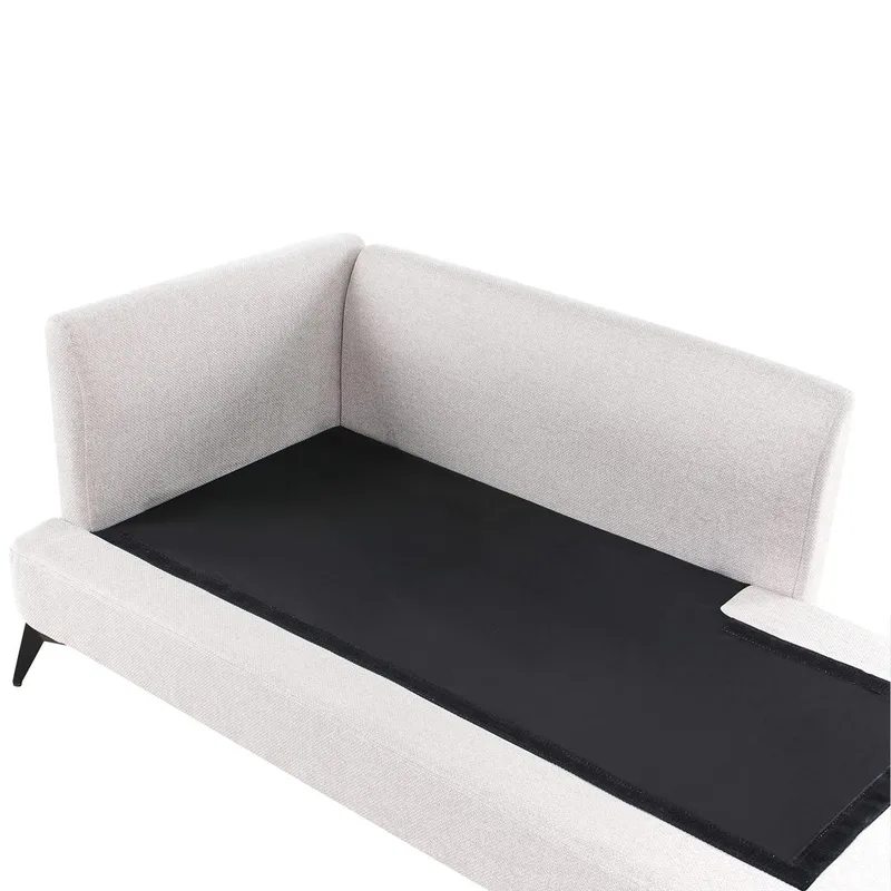 Sjeselong Sievoz - Lysebeige, svart/Venstrevendt - Møbler - Stoler - Lenestoler - Liggestol